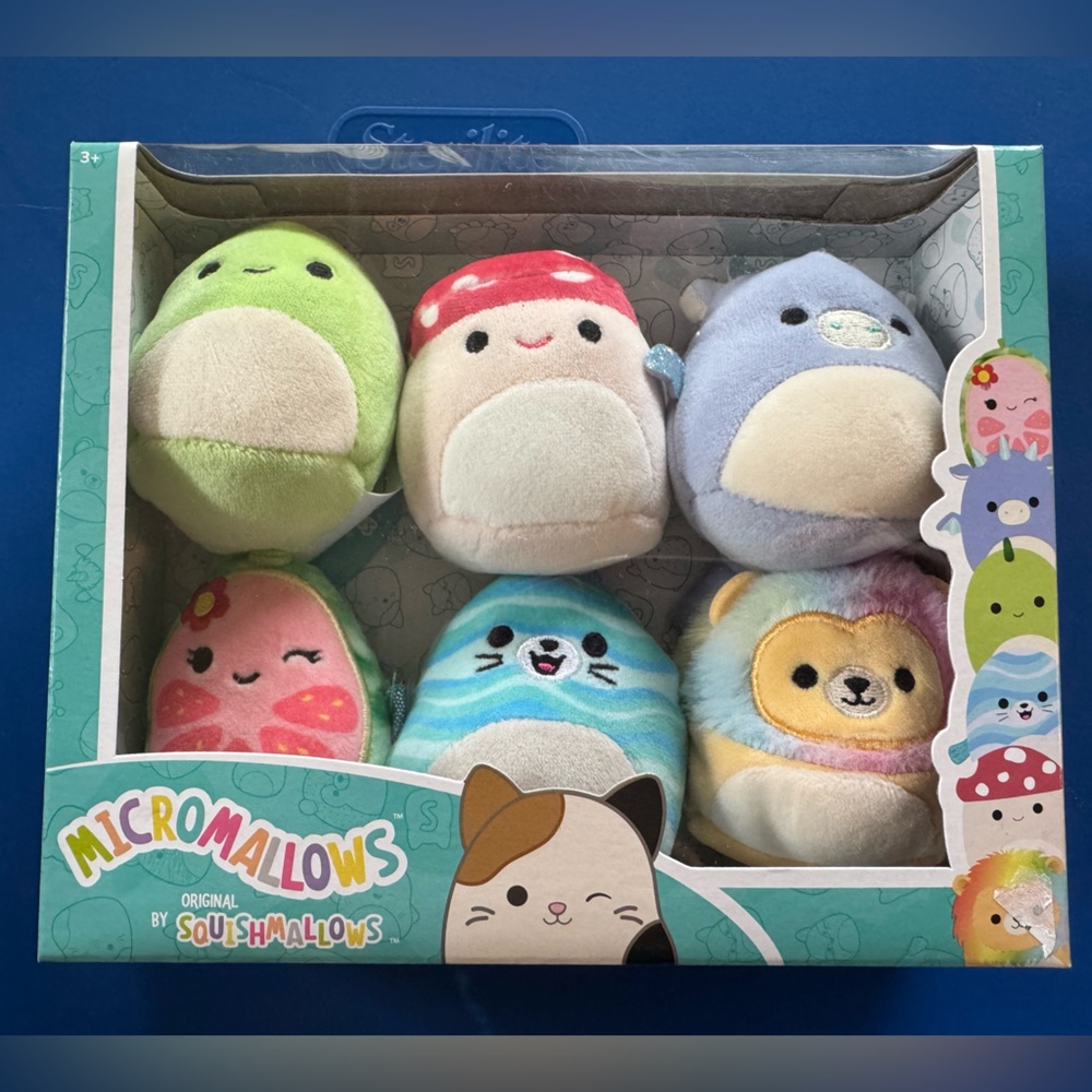 NEW Micromallows by squishmallows Plush toy Set of 6 mini stuffies stuffed toy